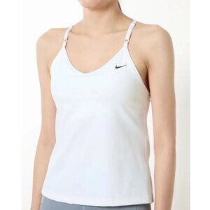 Nike Indy Women's Adjustable Straps Training Tank In White NWT Size M